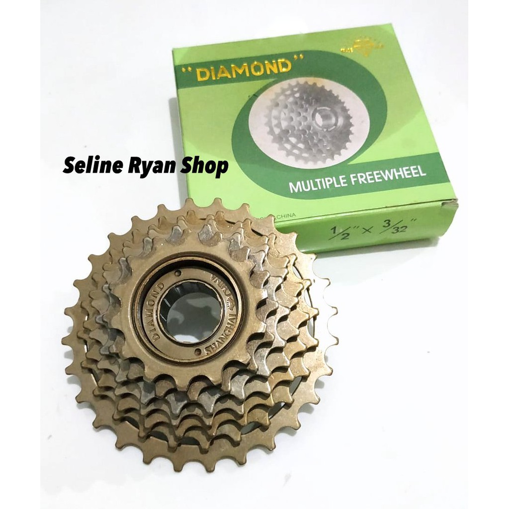 Jual Sprocket / Gear Tumpuk / Gir Belakang Sepeda 7 Speed Diamond