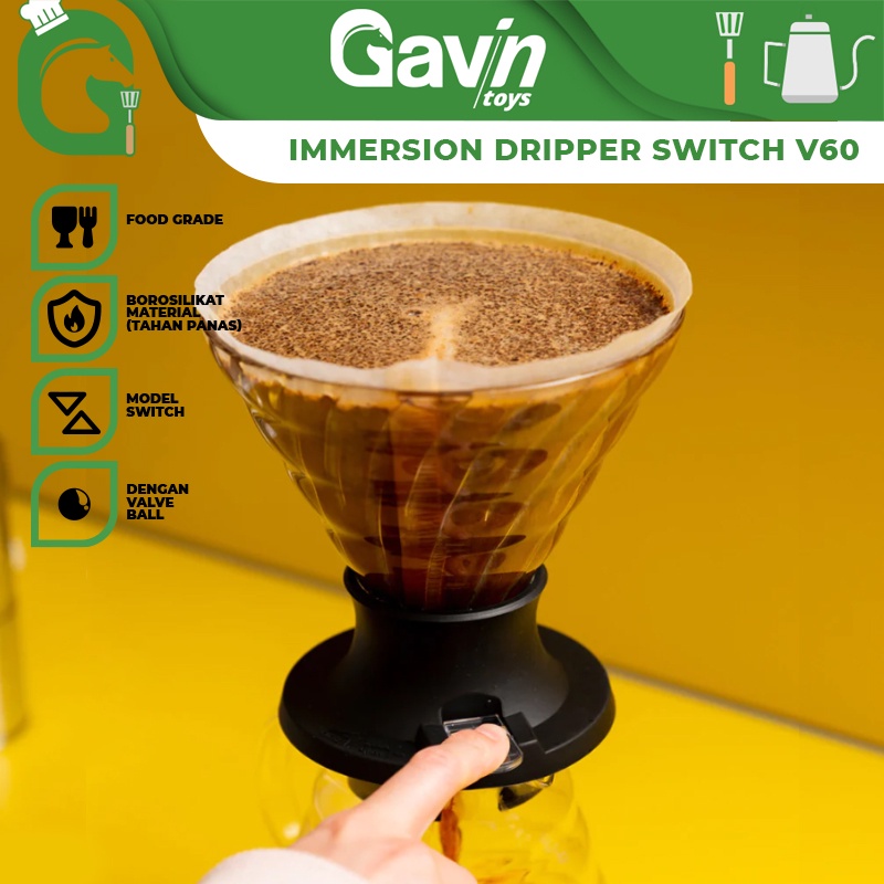 Jual Immersion Dripper Switch V60 Dripper Size 02 Clever Coffee Drip