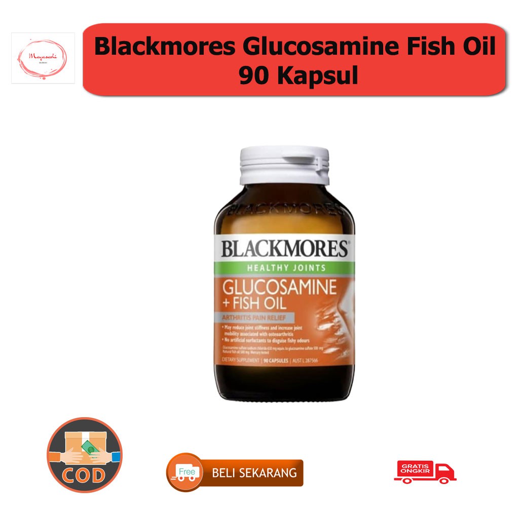 Jual Blackmores Glucosamine Fish Oil 90 Kapsul Suplemen Nutrisi Vitamin