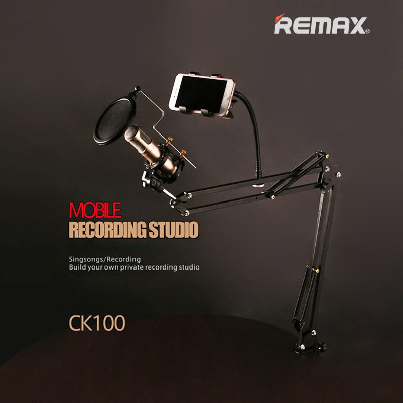 Jual STAND MICROPHONE REMAX MOBILE RECORDING STUDIO CK100 Shopee