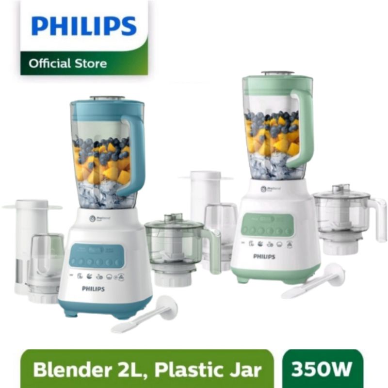 Jual PHILIPS HR2223 Blender Plastik 2 Ltr HR2223/30 /60 /70 [4 in 1