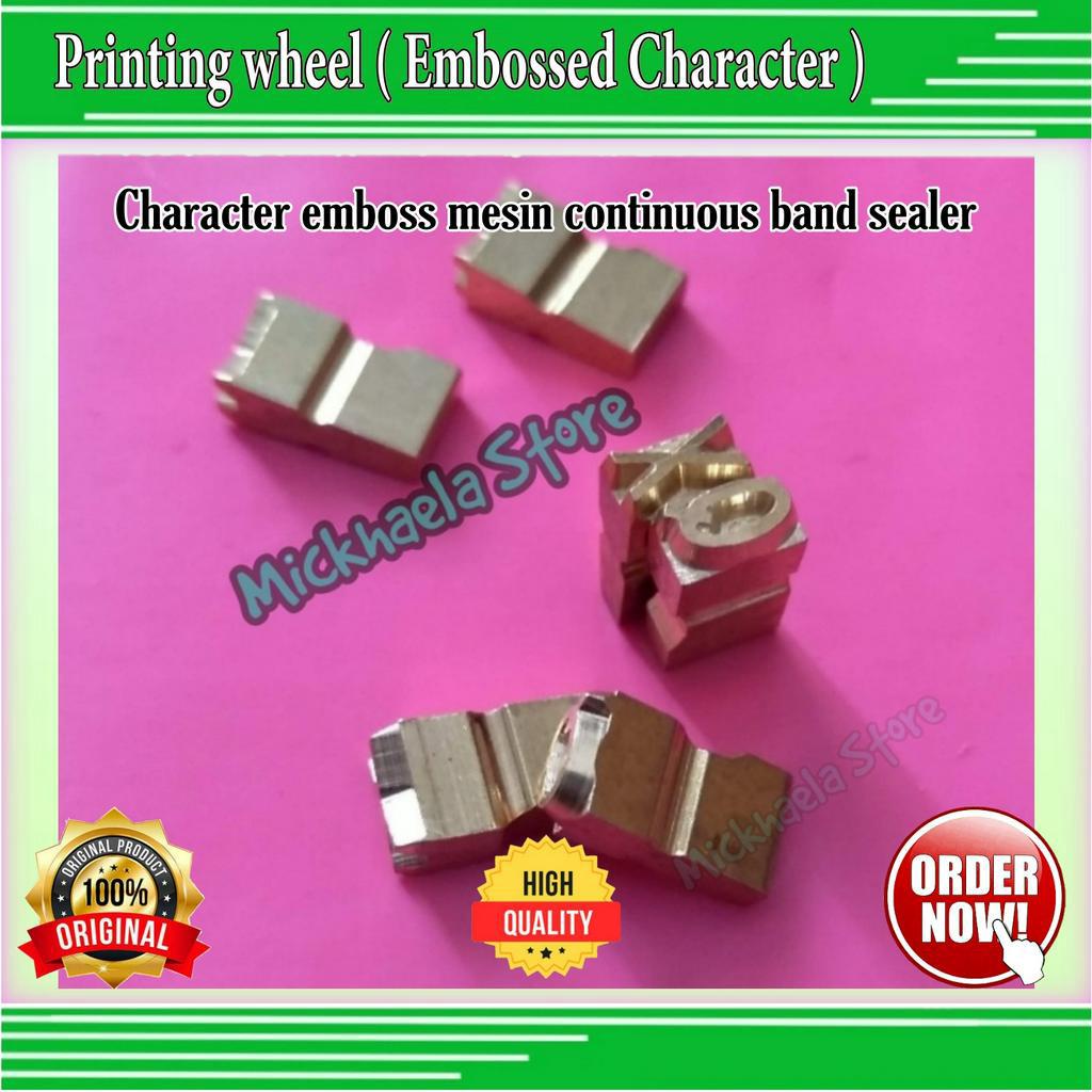 Jual Printing wheel character angka huruf Font number mesin continuous