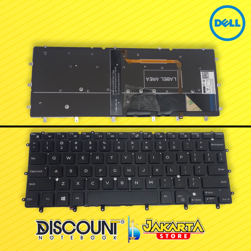 Jual Keyboard Dell XPS 13 9343 9350 Inspiron 13 7347 7348 P54g Backlit