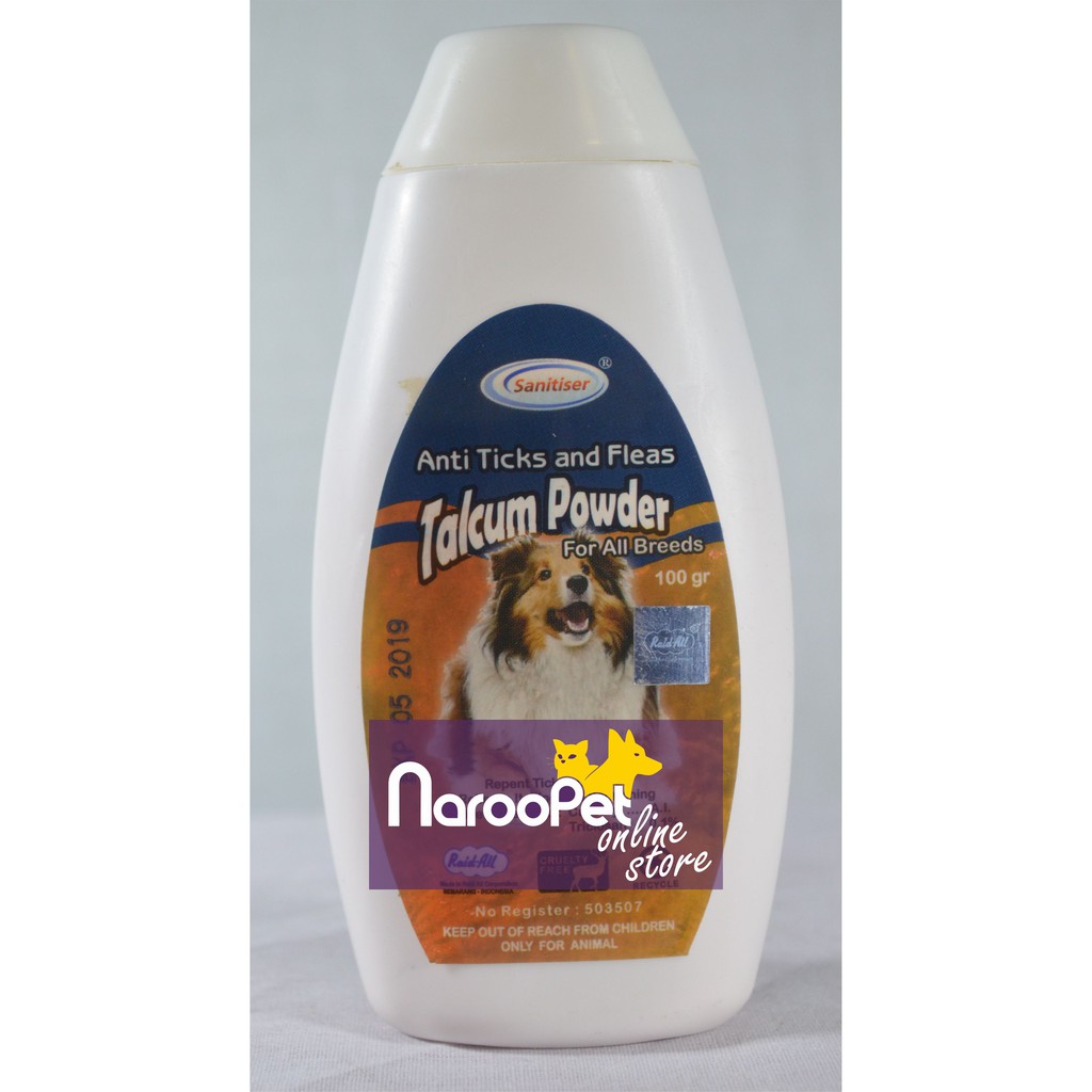 Jual Bedak Anjing Raid All Dog Talcum Powder Anti Ticks&Fleas Shopee