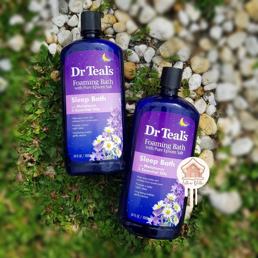 Jual Dr Teal's Melatonin Foaming Bath with Pure Epsom Salt 1000ml