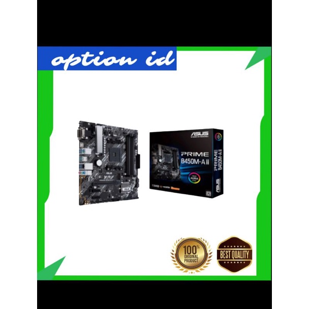 Jual Motherboard AMD ASUS PRIME B450M A II AM4 B450 mATX DDR4 M.2