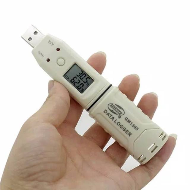 Jual Temperature Humidity Data Logger with LCD Pen Type GM1365