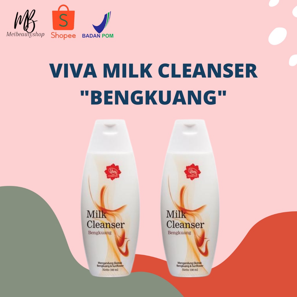 Jual VIVA Milk Cleanser dan Face Tonic 100mL Air Mawar ( susu pembersih