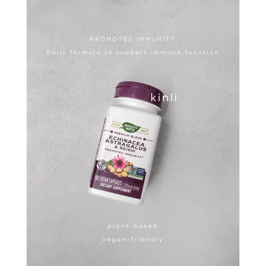 Jual nature's way echinacea astragalus reishi 100 vegan capsules 1200mg