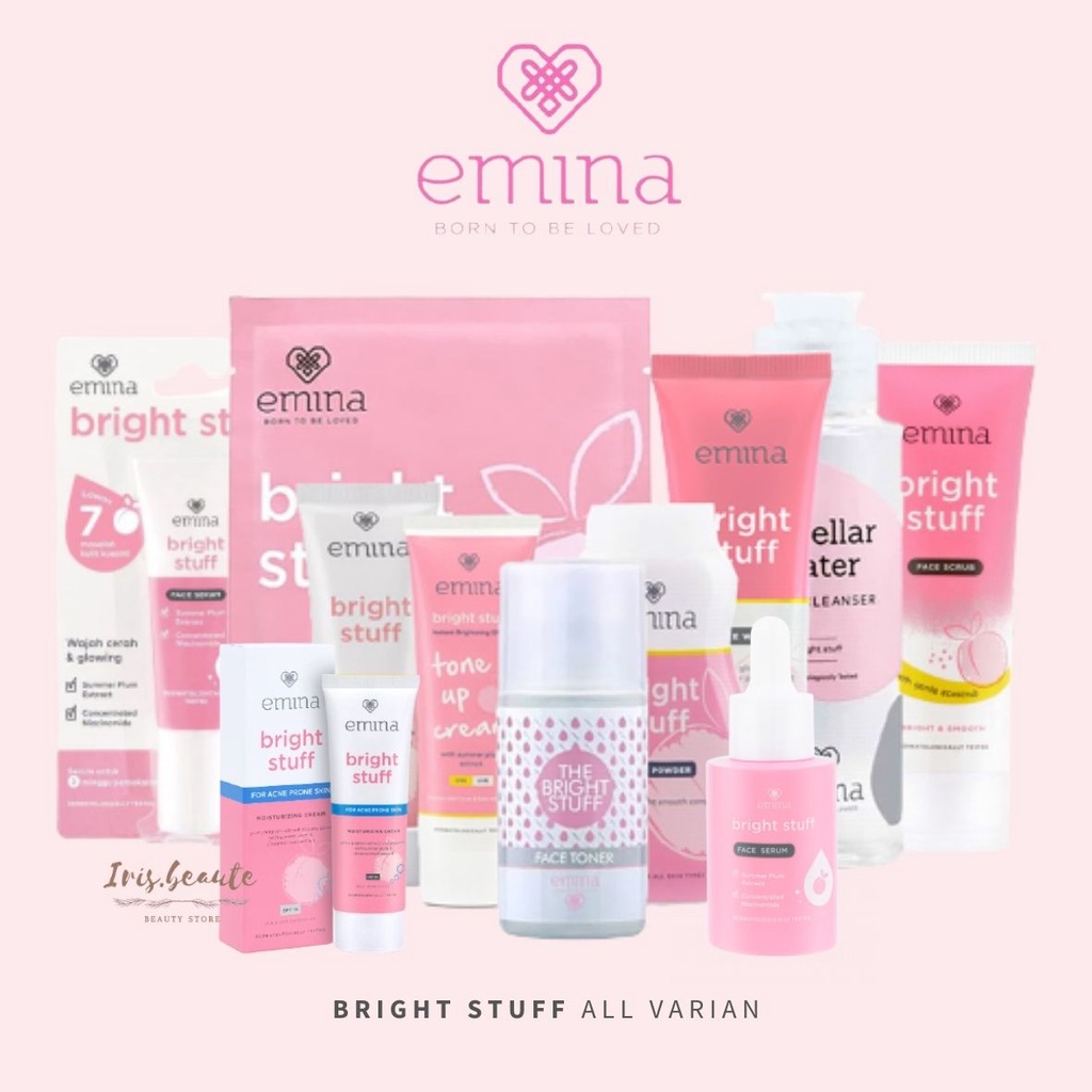 Jual EMINA Bright Stuff Series / Paket Mencerahkan Wajah / Emina Face