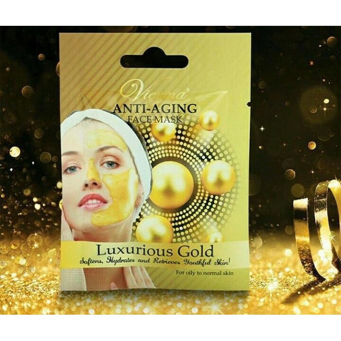 Jual Vienna Anti Aging Face Mask LUXURIOUS GOLD 20ml Shopee Indonesia
