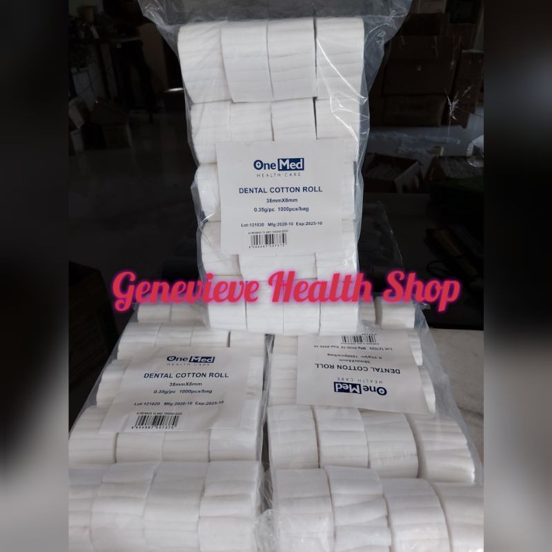 Jual Dental Cotton Roll Onemed 1 bag isi 1000 pcs Shopee Indonesia
