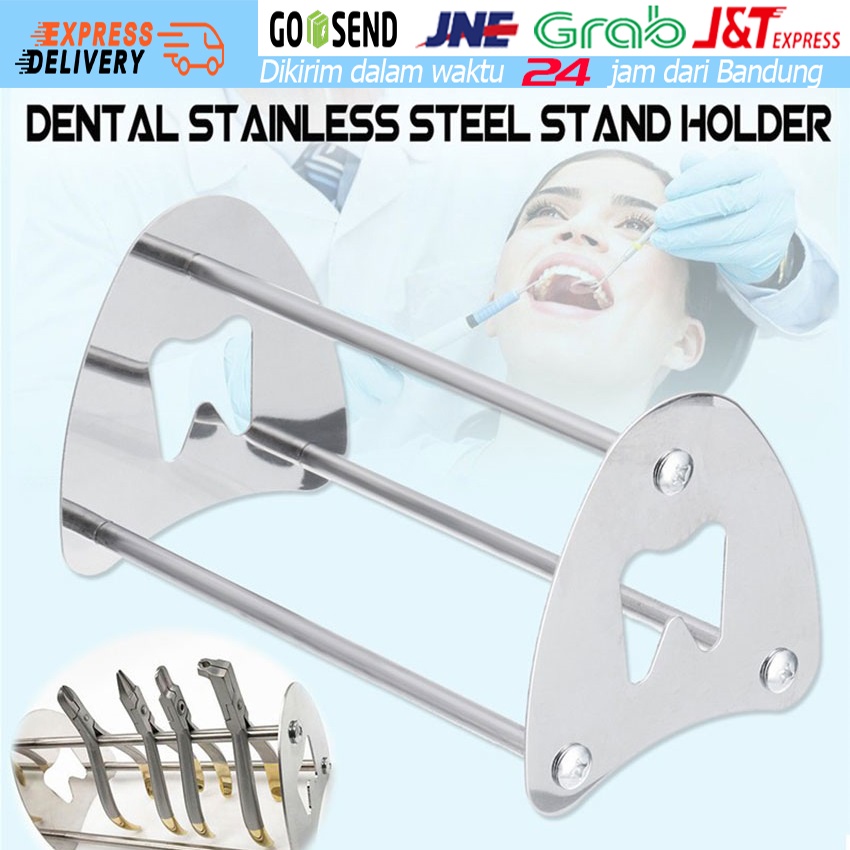 Jual Tempat Rak Alat Gigi Dental Tool Stainless Steel Stand Holder Rack