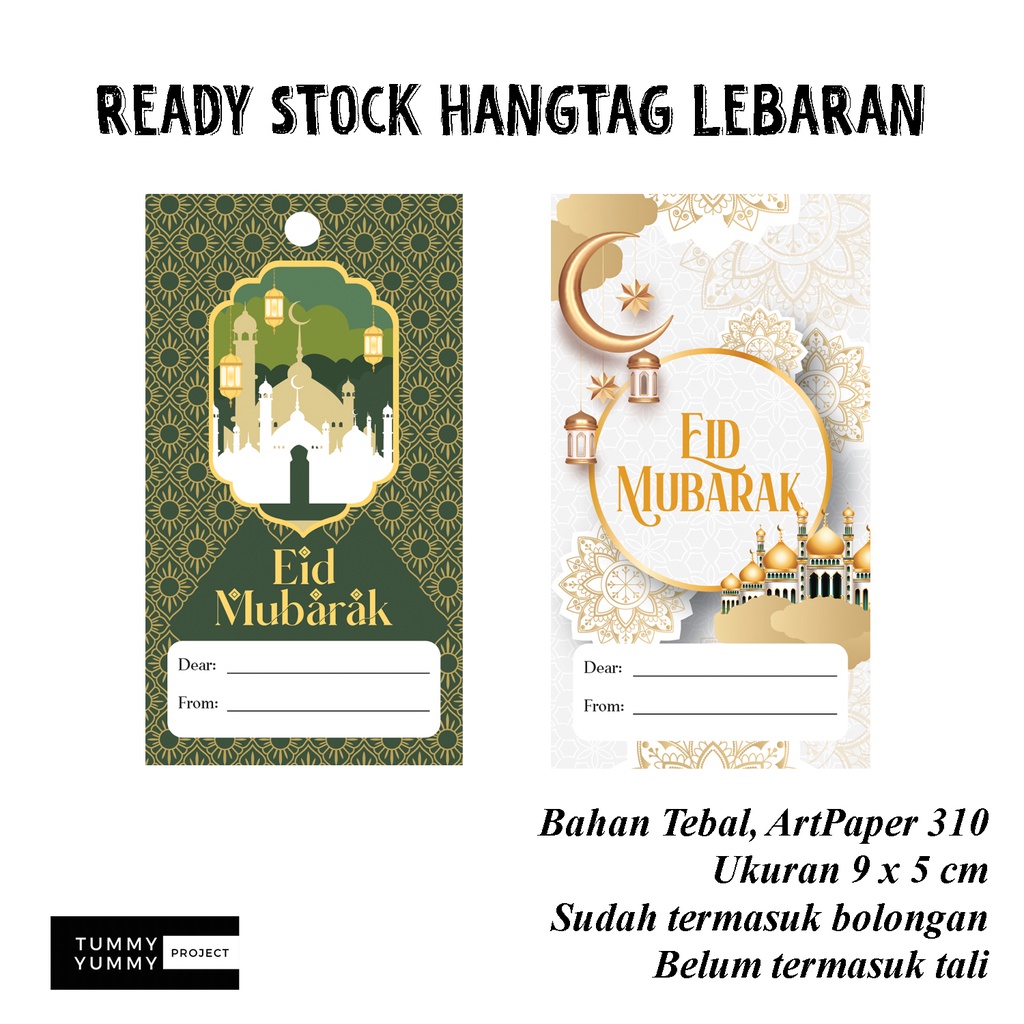 Jual HANG TAG LEBARAN 2022 / IDUL FITRI 2022 / KARTU UCAPAN LEBARAN