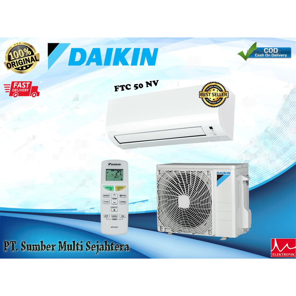 Jual AC DAIKIN 2 Pk Standart Thailand FTC 50 XV Shopee Indonesia