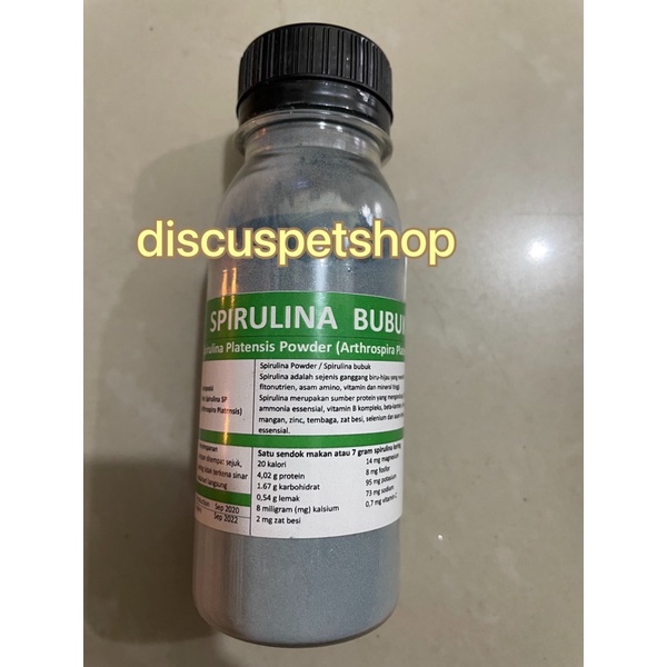 Jual Spirulina Powder / Pakan Burayak Ikan 50 Gram Bubuk Spirulina Shopee Indonesia