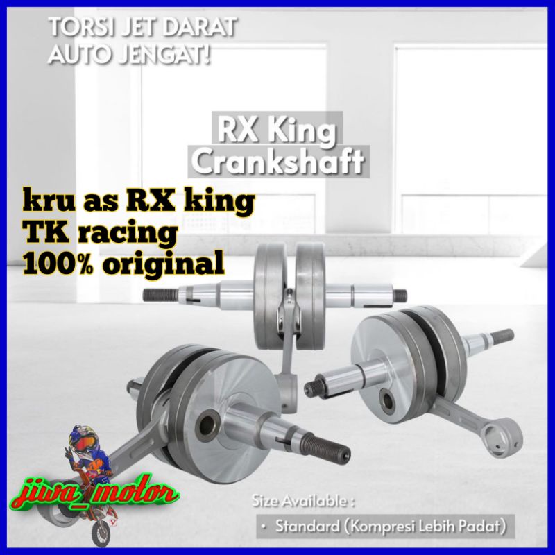 Jual kruk as crankshaft RX king TK racing original bahan Titanium lebih