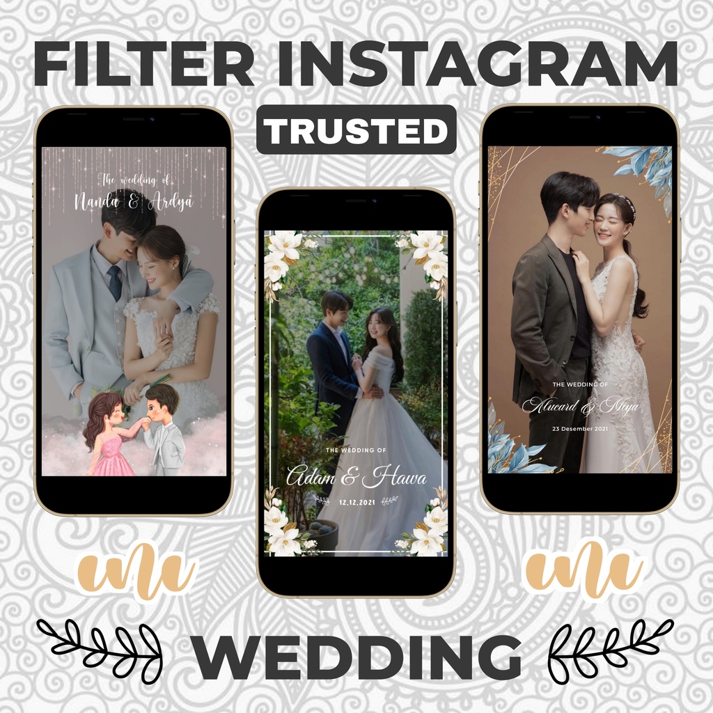 Jual FILTER INSTAGRAM WEDDING/PERNIKAHAN JASA BUAT FILTER IG/FB