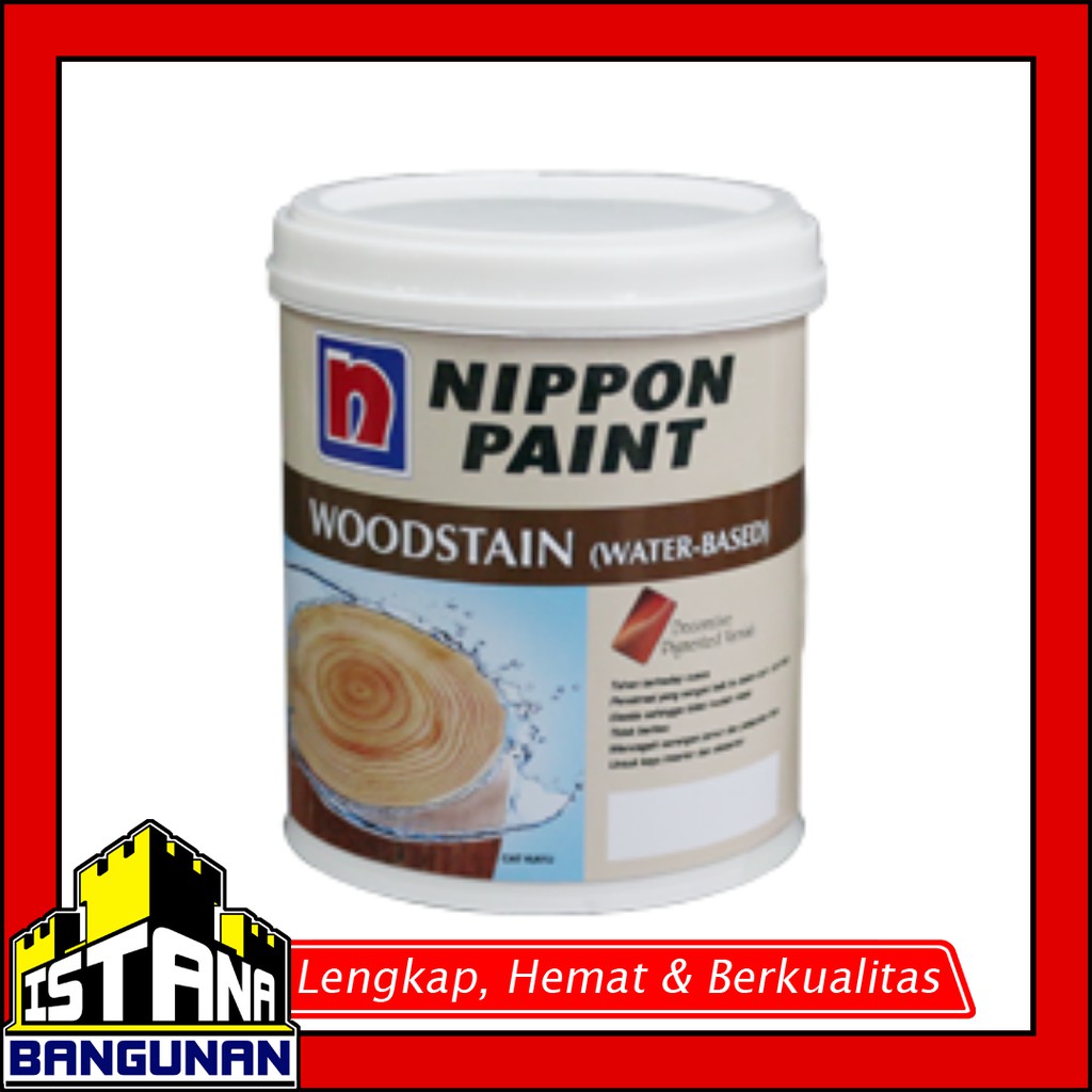 Jual Woodstain Nippon Paint Cat Kayu Waterbased 1Liter Tinting Oplos Plitur Shopee Indonesia