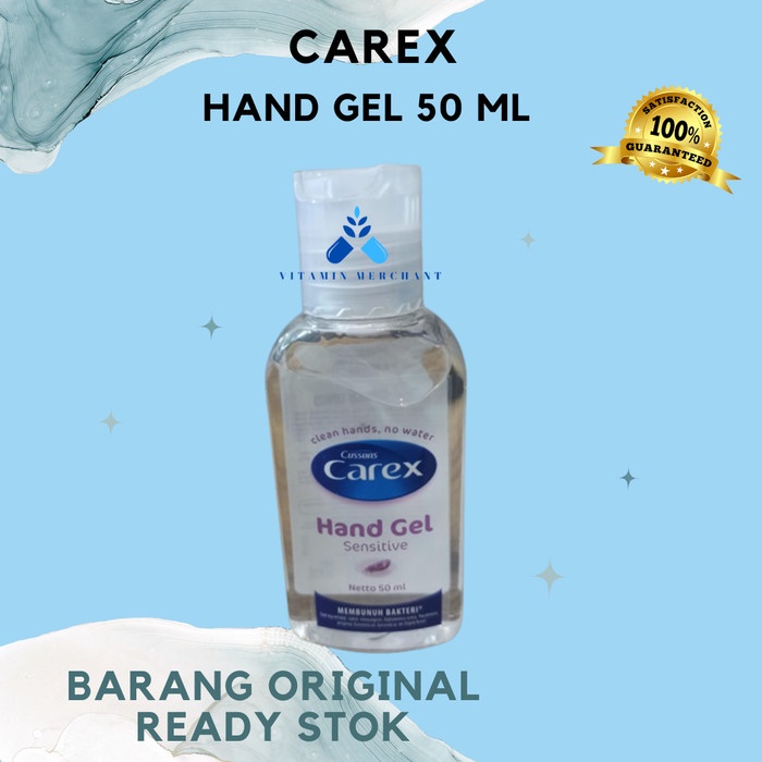Jual Carex Hand Sanitizer Gel Sensitive Antibakteri 50ml Shopee
