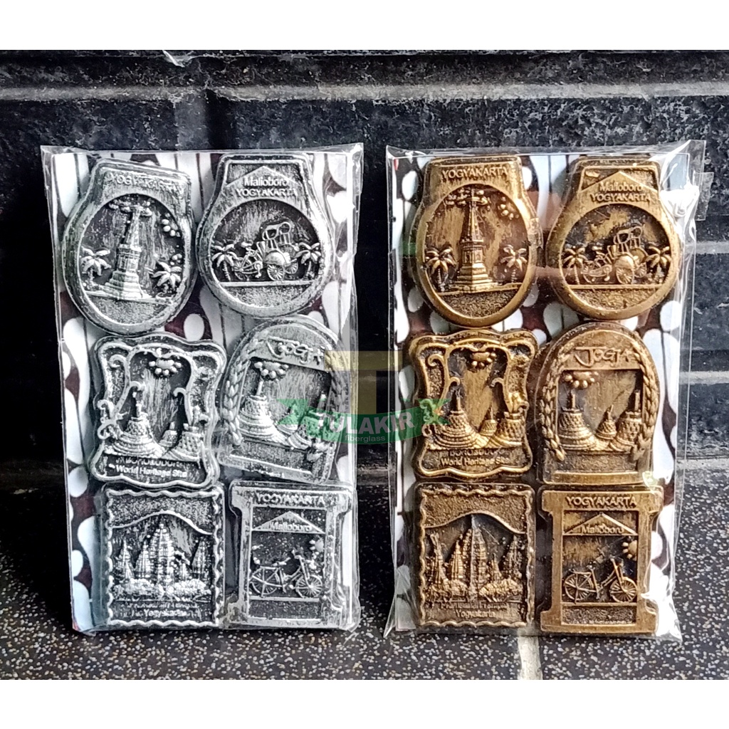 Jual Kulkas Jogja Set isi 6 Pcs Tulakir Fiberglass / Souvenir