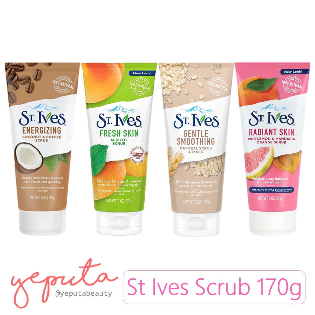 Jual St. Ives Exfoliation Scrub 170 g New Look Shopee Indonesia
