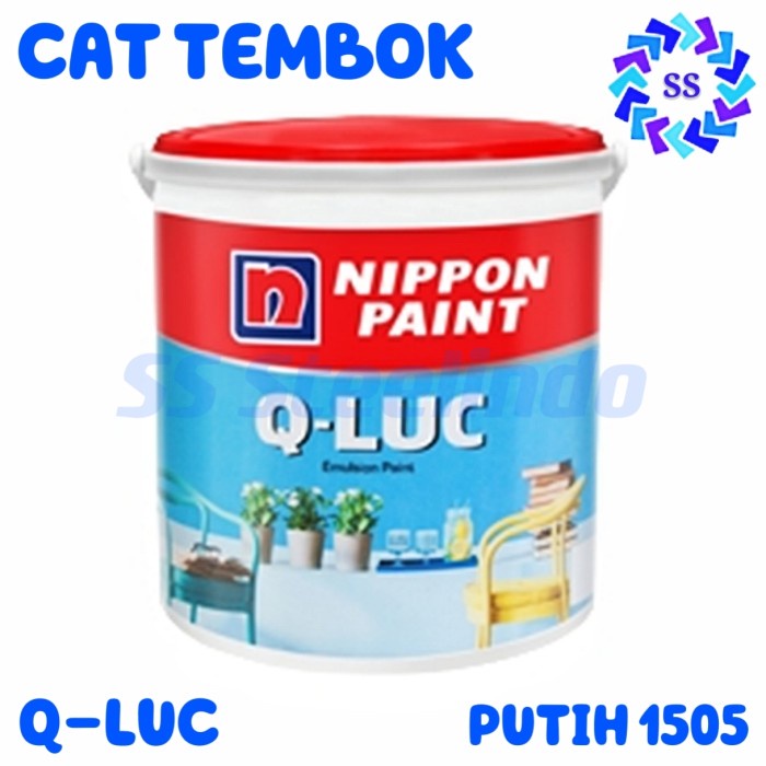 Jual CAT TEMBOK QLUC 1505 PUTIH/WHITE GALON 4,5KG / PAIL 20KG Shopee