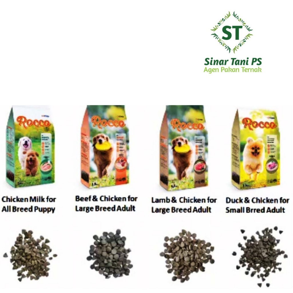 Jual Rocco Dog Food Freshpack 1,5kg All Variant / Makanan Pakan Anjing Adult & Puppy / Premium