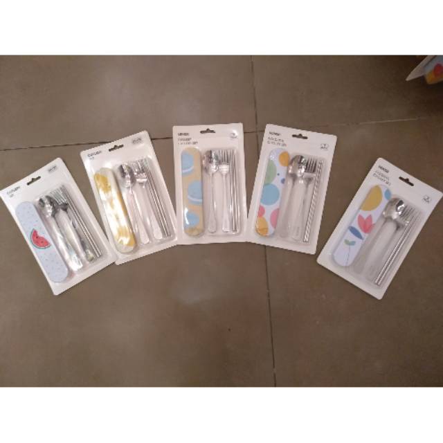 Jual Cutlery Set (3 pack) MINISO Shopee Indonesia