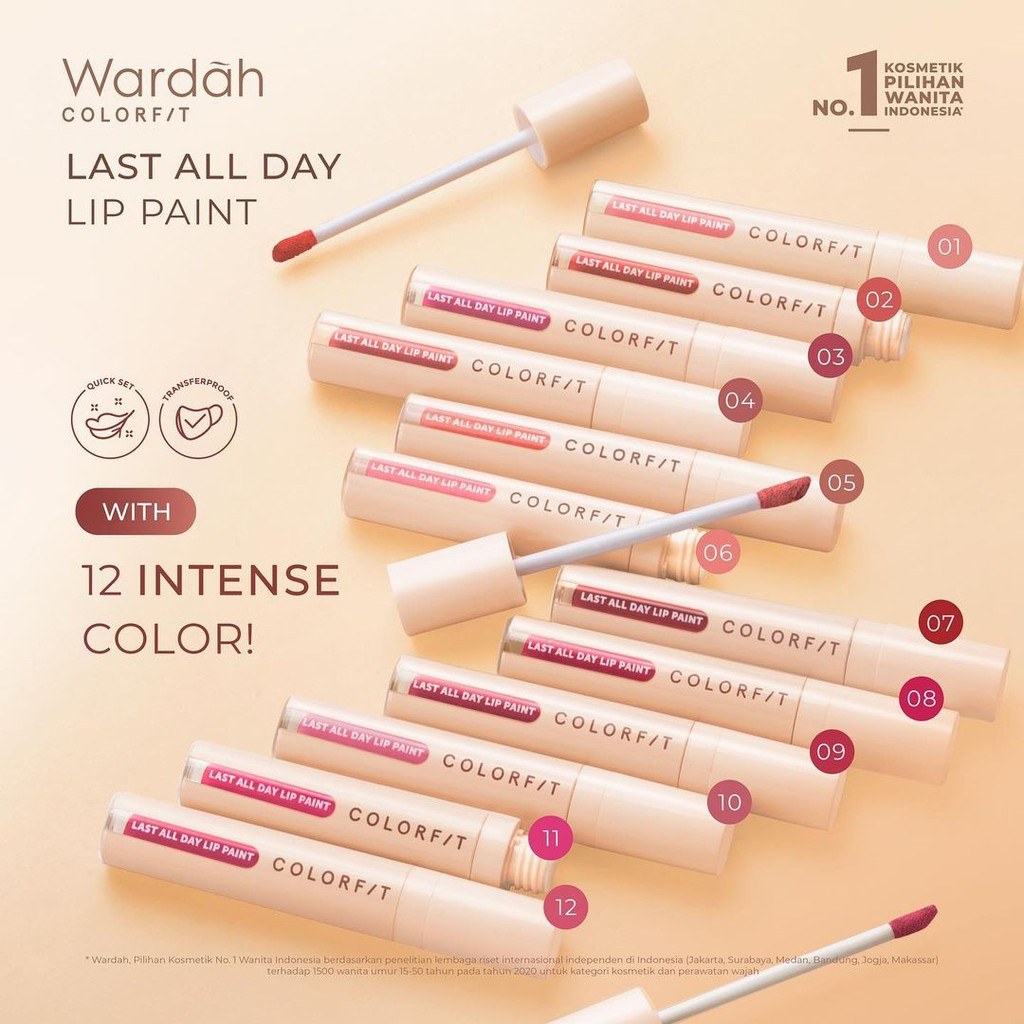Jual Wardah Colorfit All Day Lip Paint Shopee Indonesia