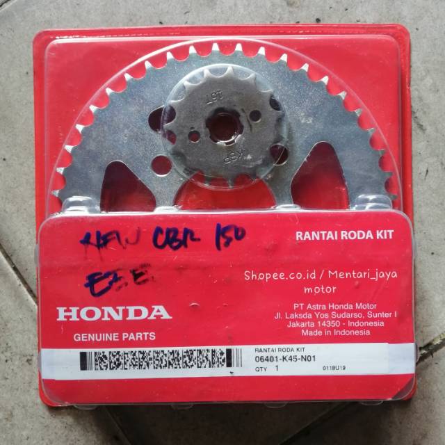 Jual GEAR SET HONDA NEW CBR 150 R ORIGINAL HONDA AHM Shopee Indonesia