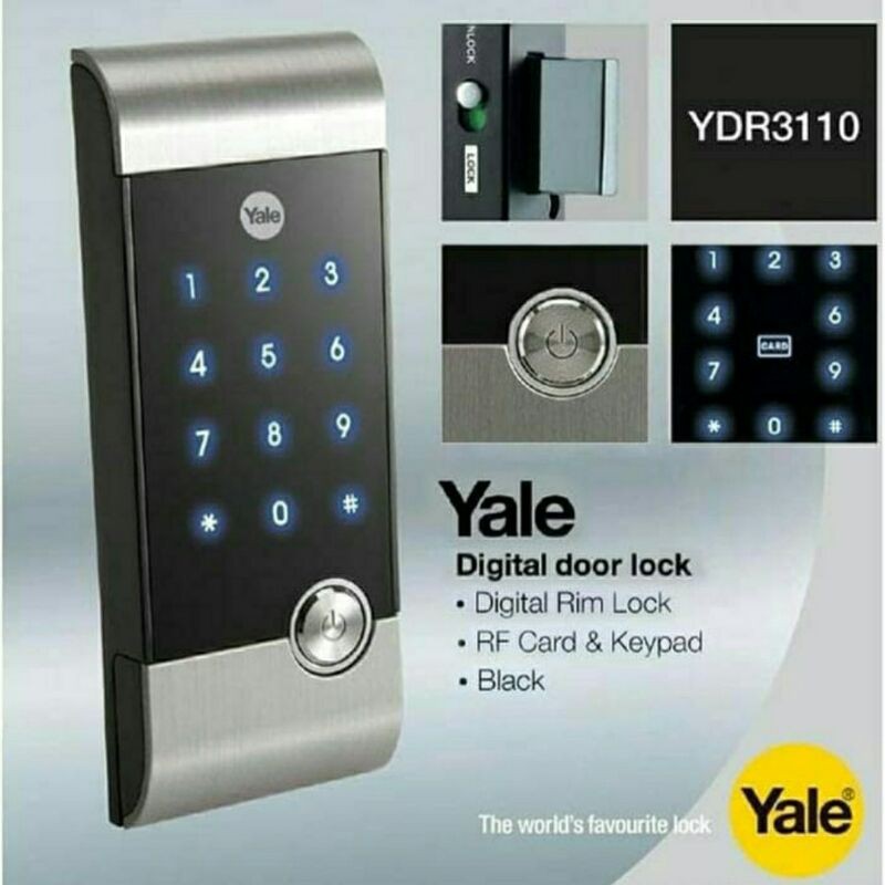 Jual Kunci Pintu Digital Door Lock Yale YDR 3110/Digital Door Lock Yale