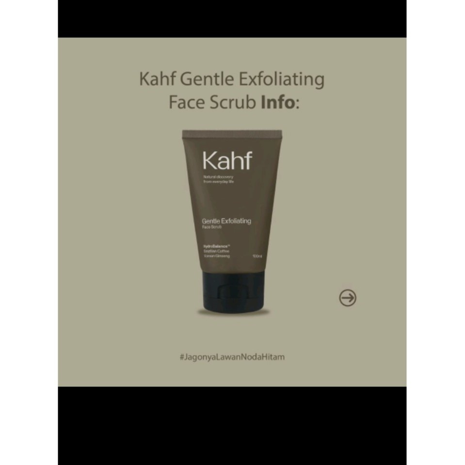 Jual Kahf Gentle Exfoliating Face Scrub 100 ml Shopee Indonesia