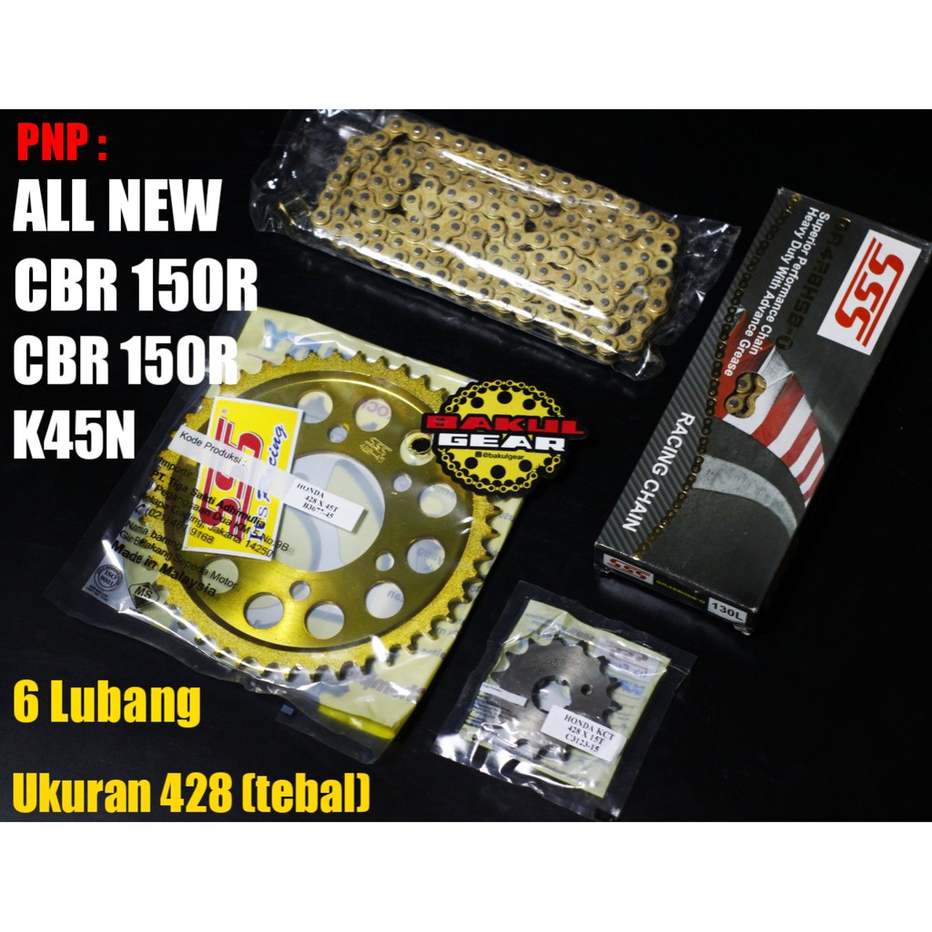 Jual Gear set SSS CBR 150R CBR150R CBR 150 K45N 2019 CB150 2021 Gold