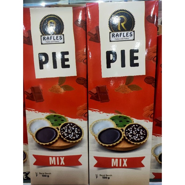 Jual Pie Talas Rafles Mix Coklat, Greentea, Coklat Peanut, Tiramisu