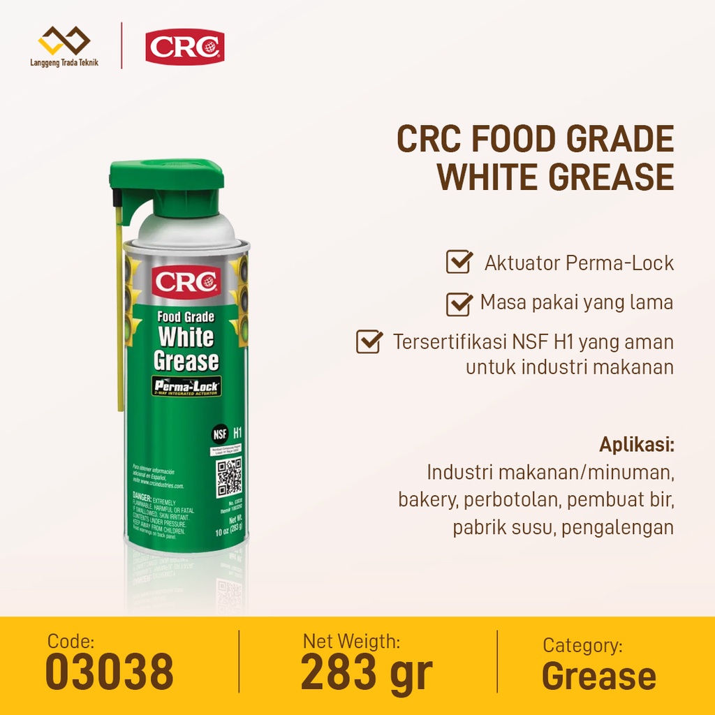 Jual CRC Food Grade White Grease 03038 Shopee Indonesia