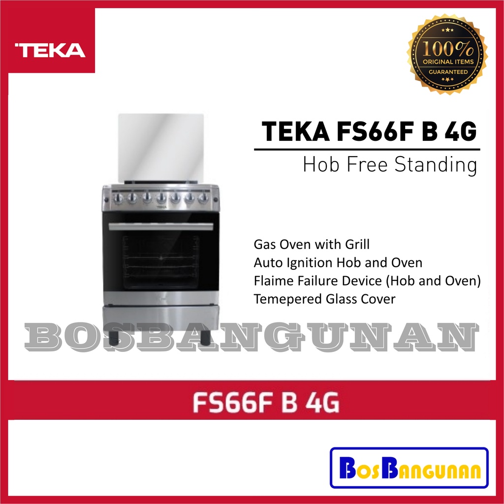 Jual Kompor Oven TEKA FS66F4G / Freestanding Cooker TEKA FS 66F 4G