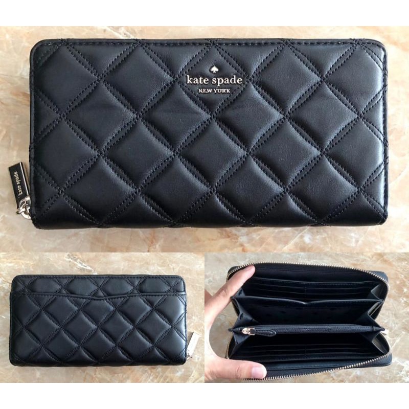 Jual Dompet Kate Spade natalia large continental black / Kate Spade