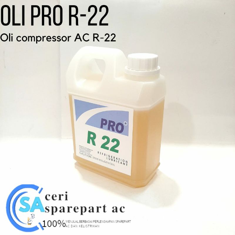Jual R22 OLI PRO Compressor AC oil kompresor refrigrant 1liter Shopee