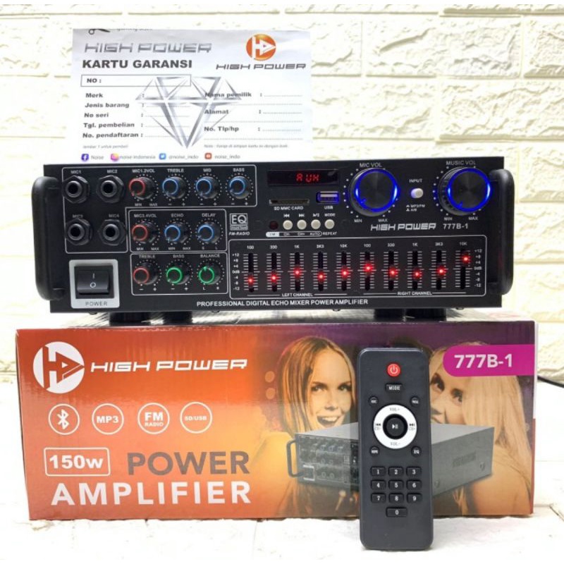 Jual Amplifier karaoke bluetooth equaliser high power Shopee Indonesia