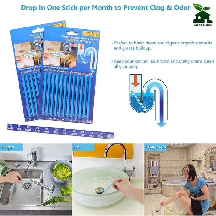Jual SANI STICK UNTUK WC TOILET/STIK PEMBERSIH PIPA PEMBUANGAN/STICK