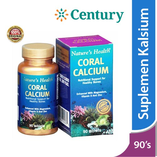 Jual Nature's Health Coral Calcium 90 Tablet/kalsium/Suplemen kesehatan