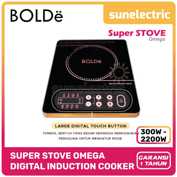 Jual BOLDE Super Stove OMEGA Digital Induction Cooker / Kompor Induksi