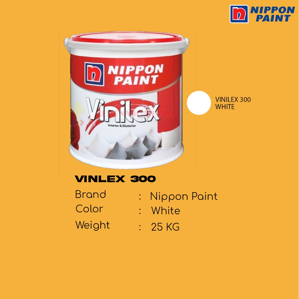 Jual CAT NIPPON PAINT VINILEX 300 WHITE 25 KG Shopee Indonesia