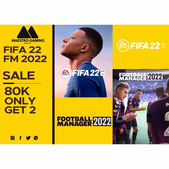 Jual FIFA 22 PC ORIGINAL ORIGIN + FOOTBALL MANAGER 2022 PC ORIGINAL