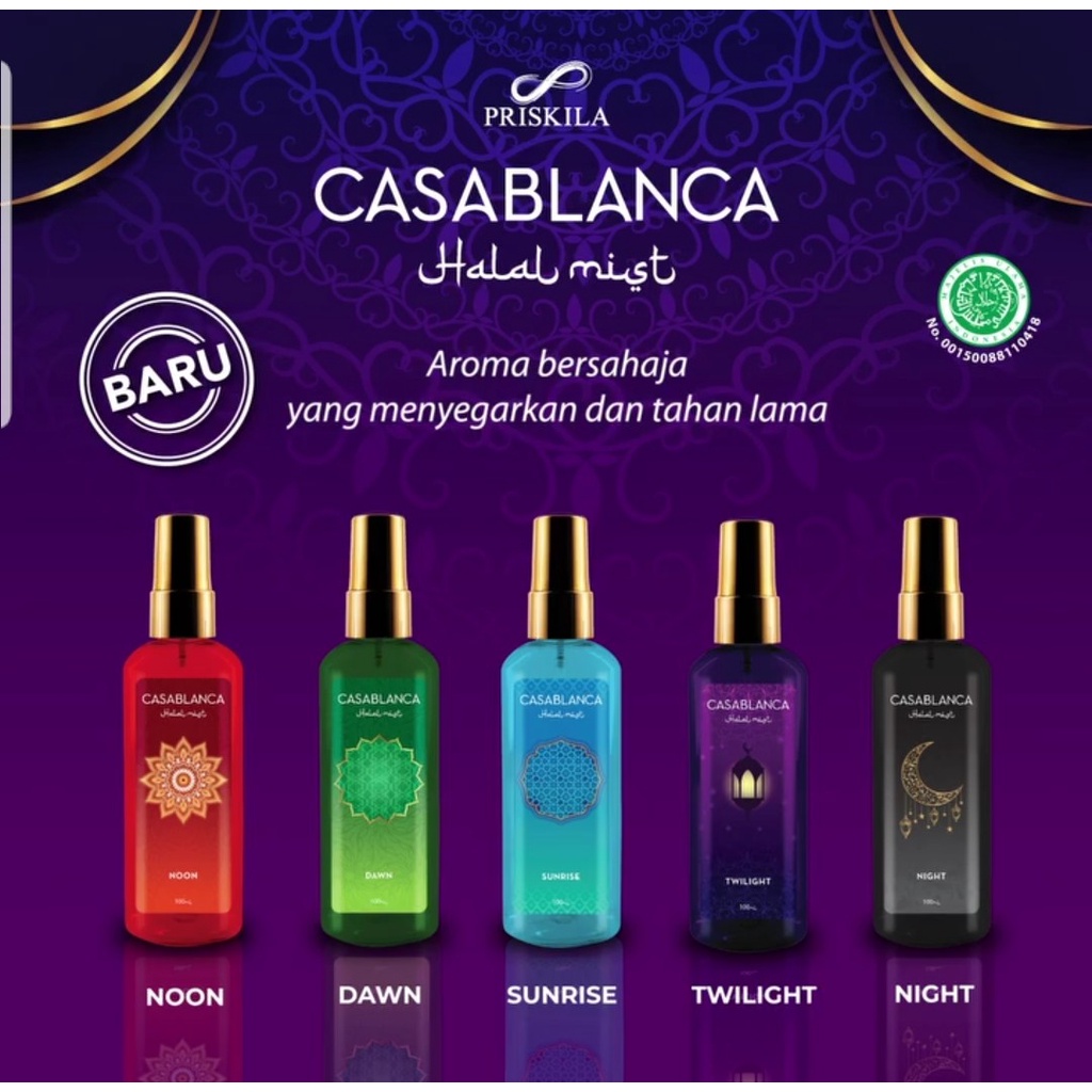 Jual Casablanca Halal Mist 100 mL Shopee Indonesia
