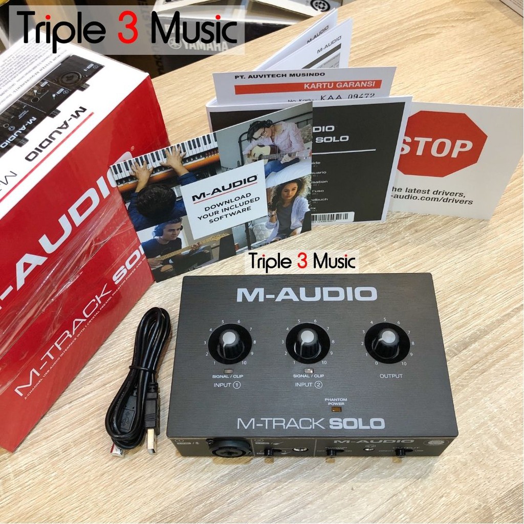 Jual M-Audio MTRACK SOLO M-TRACK SOLO Soundcard recording ORIGINAL