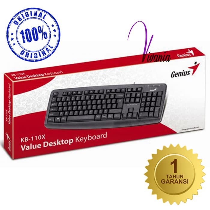 Jual Keyboard Genius KB110X USB Original K233 Shopee Indonesia