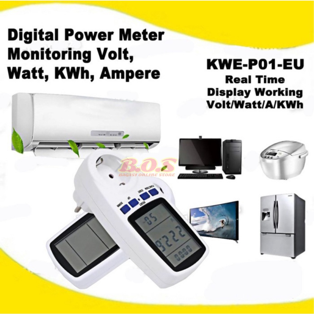 Jual Pengukur Listrik Kwh Digital Power Meter Volt Ampere Watt Meter