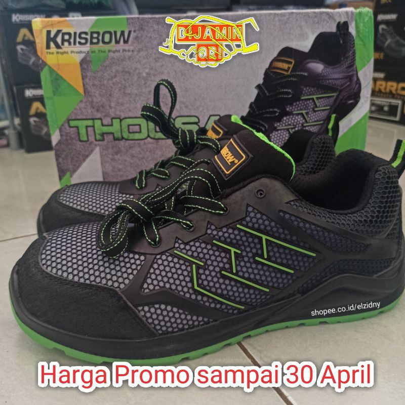 Jual Sepatu Sneakers Safety Shoes Krisbow Thoosa Shopee Indonesia